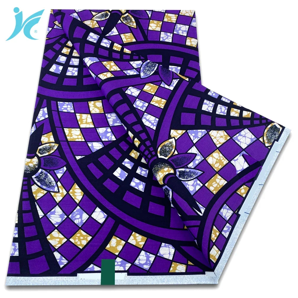 African Real Wax Print Fabric - 100% Cotton Ankara Sewing Material Wholesale Quality