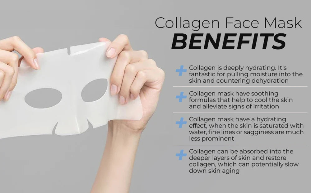 Deep Collagen Anti-Wrinkle Lifting Mask – Overnight Face Mask for Firming & Moisturizing (5 Pack)