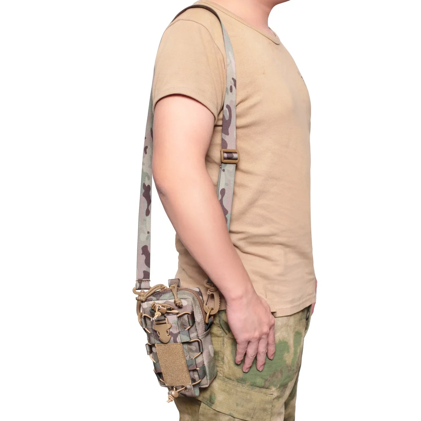 Molle EDC Pouch – Water Bottle & Canteen Carrier, Outdoor Sports Phone Holder, Camping & Hiking Waist Bag