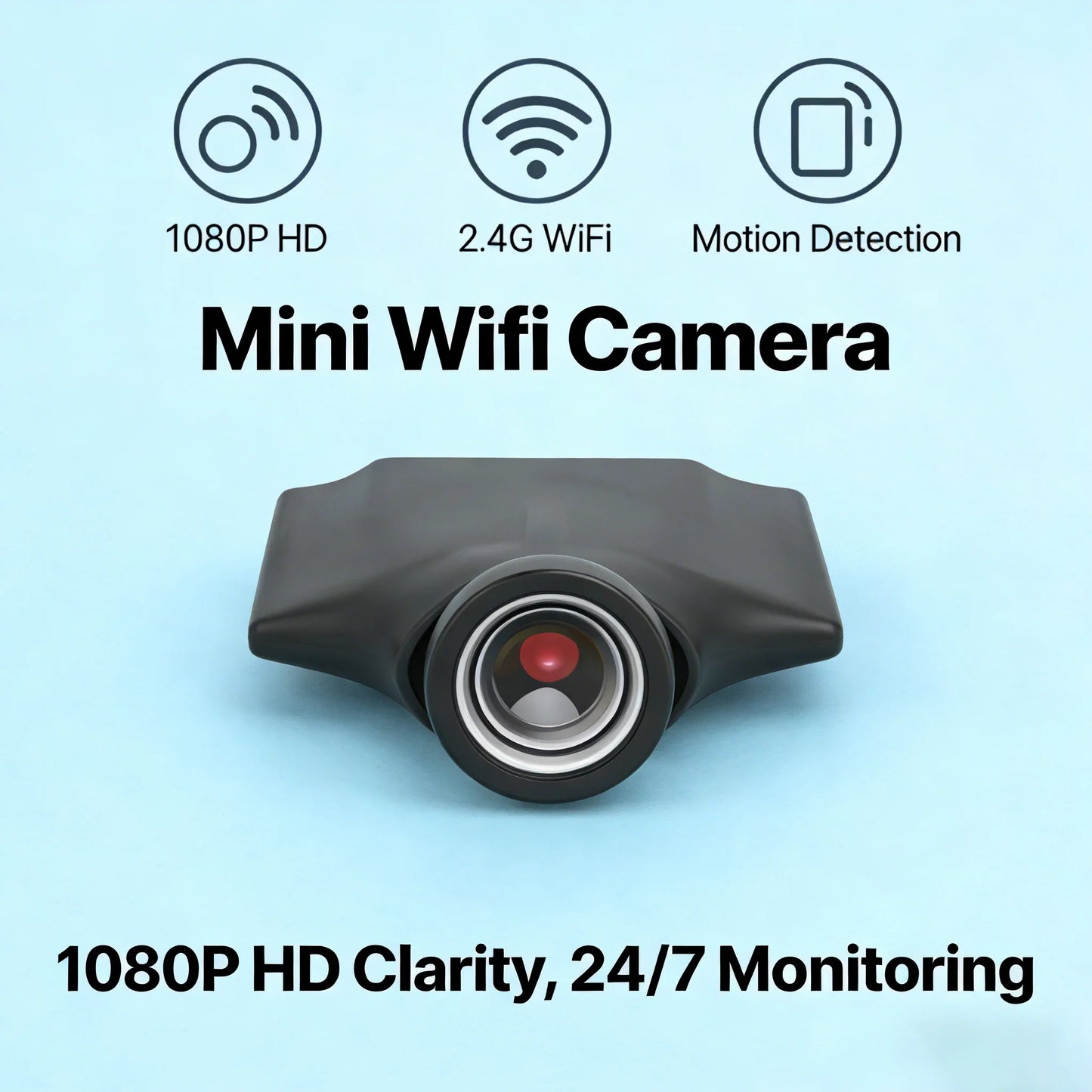 Mini WiFi Camera Module - 1080P HD DIY Video Recorder with Motion Detection and Remote Security Monitoring