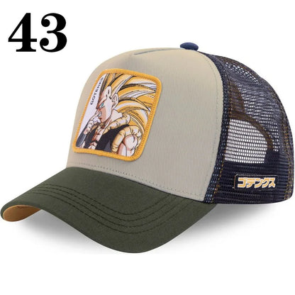 Dragon Ball Anime Baseball Cap - Goku Vegeta Buu Mesh Hip Hop Hat for Summer Casual Wear