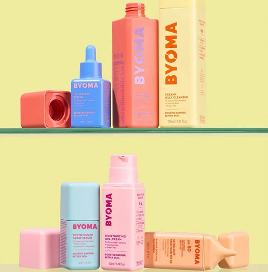 BYOMA Phyto-Mucin Glow Serum - Hydrating Barrier Repair Skincare Essence with Moisturizing Gel Cream Formula