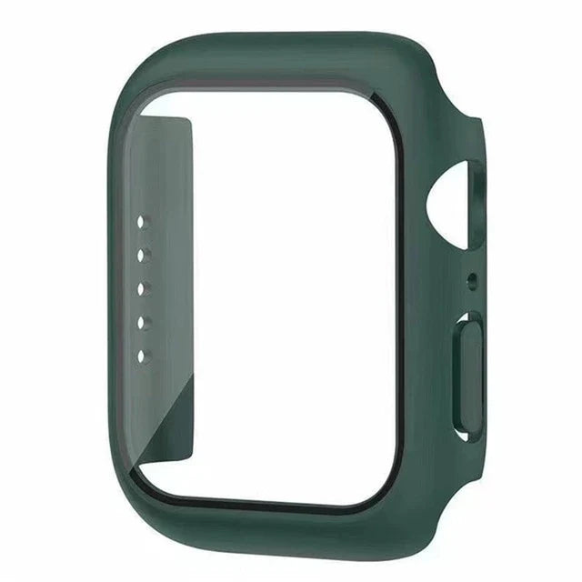 Apple Watch Glass Case Cover - Full Screen Protector for Series 9, 8, 7, 6, SE & iWatch 38mm-45mm