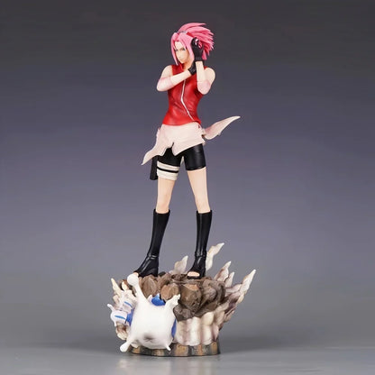 35cm Anime Naruto Haruno Sakura Figure – PVC Action Statue for Desktop Collection & Gifts