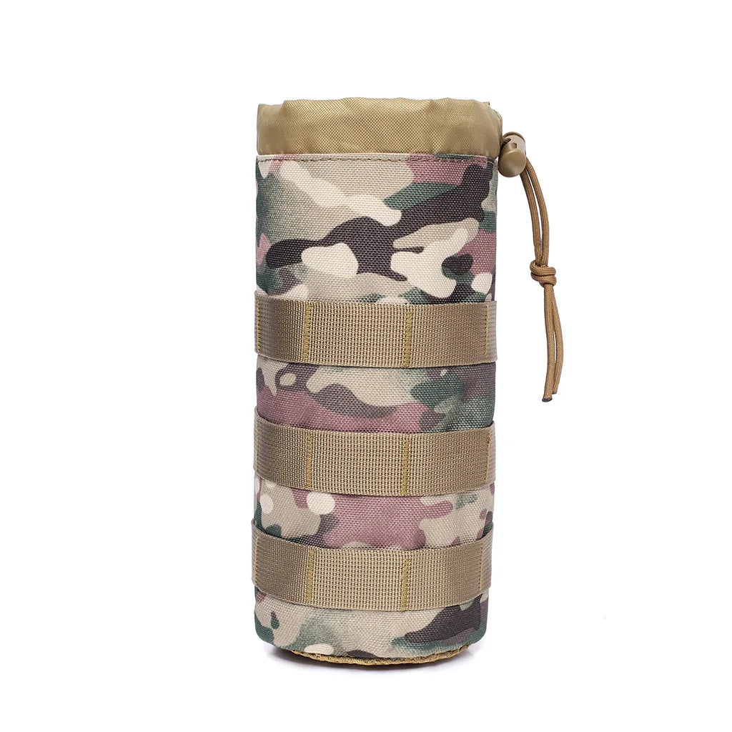 MOLLE Tactical Water Bottle Holder 600D Nylon Pouch for Hiking, Camping, Hunting & Outdoor Use