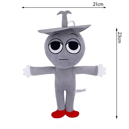 Sprunki Plush Toys – Humanoid Sprunki Soft Cartoon Pillow, Stuffed Game Doll for Kids’ Birthday Gift