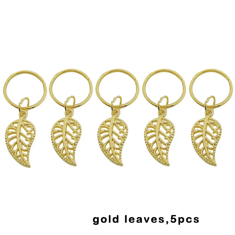 Mixed Color Hair Braid & Dreadlock Charms - Beads, Cuffs, Rings & Clips Set (5–50 Pieces)