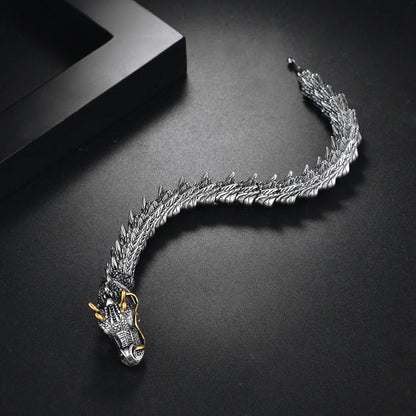 Trendy Dragon Copper Bracelet – Unisex Fashion Loong Metal Bangle, Party & Daily Jewelry Accessories for Women & Men