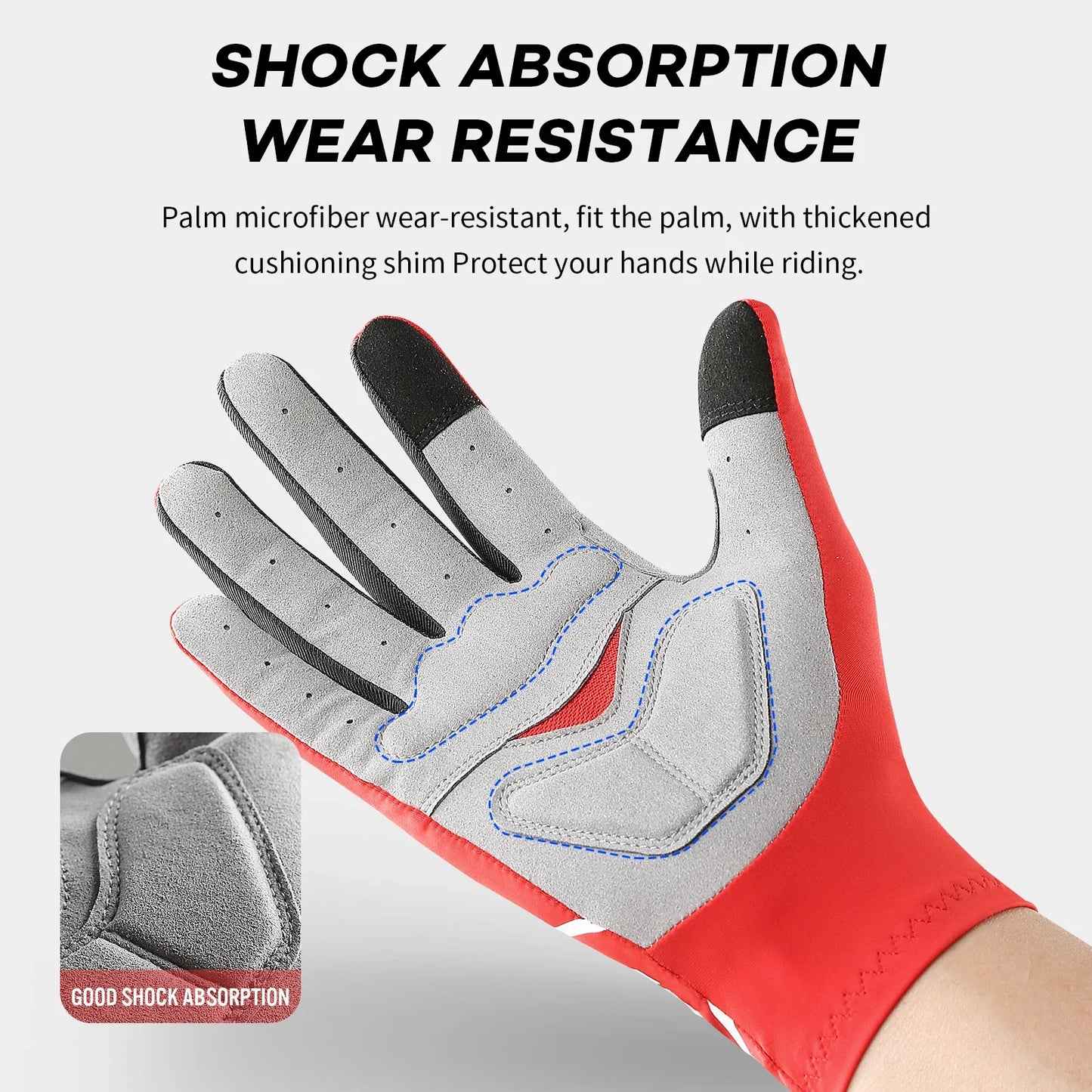 Vilico Professional Cycling Gloves – Touchscreen, Shockproof, Anti-Slip & Wear-Resistant Riding Gloves