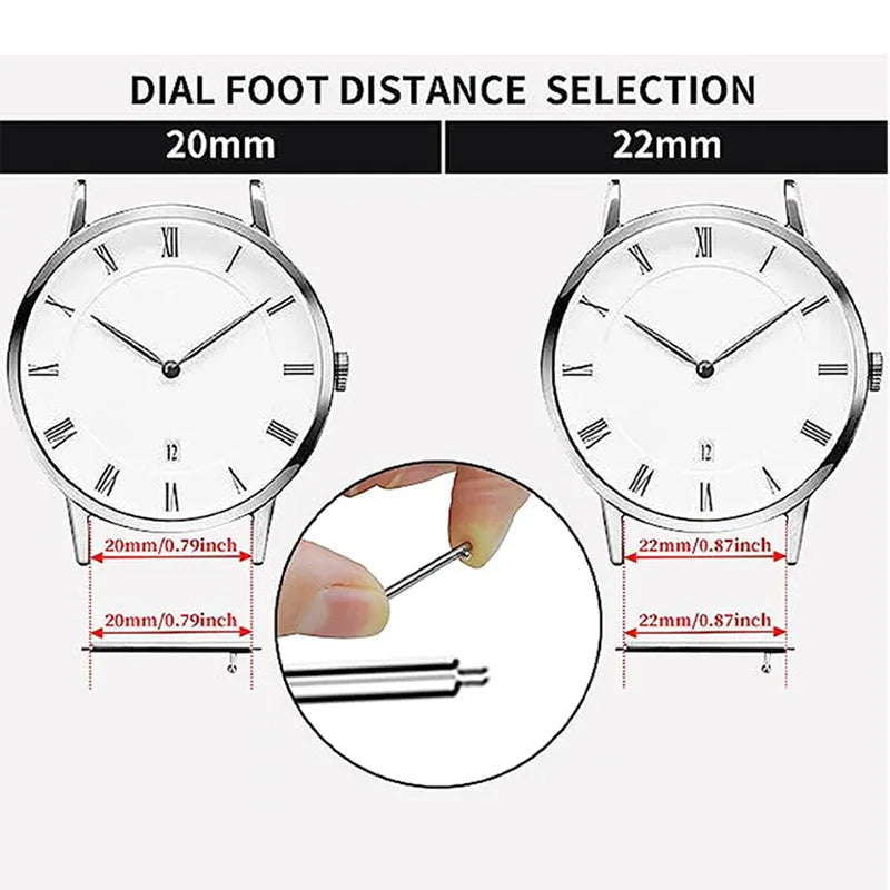 22mm/20mm Metal Watch Strap – Compatible with Garmin Vivoactive 3/4/5, Forerunner 245/645/745/965, Venu 2/3, SQ2 Music