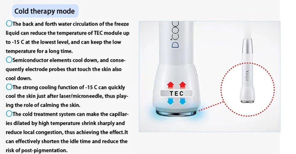 2025 NEW Dcool Portable Beauty Device – Hot & Cool EMS Electroporation Machine for Skin Tightening and Anti-Puffiness Facial Care