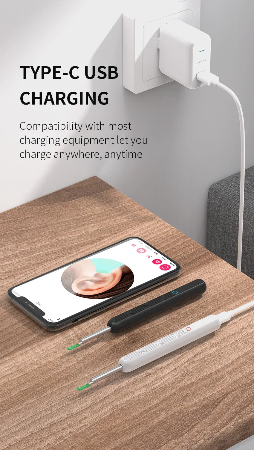 2025 Wireless Smart Earpick – HD Camera Ear Wax Cleaner with 6 LED Lights for iOS & Android