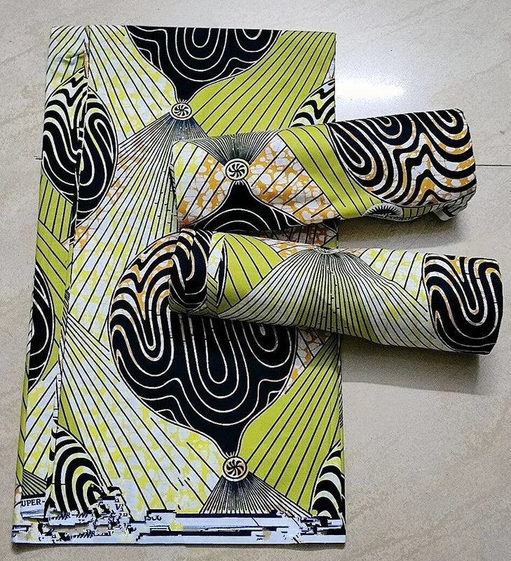 African Ankara Wax Print Fabric - 100% Cotton Batik Patchwork Sewing Material for Dresses & Crafts