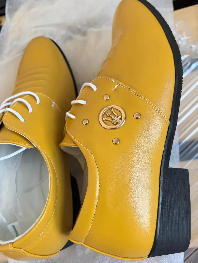 Men’s Italian Leather Dress Shoes - Colorful Business, Party & Wedding Formal Shoes for Summer