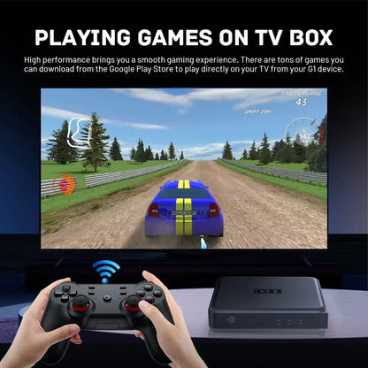 KINHANK G1 Android TV Box – 4K Ultra HD, Google Certified, Netflix, Dolby Vision, HDR10+, 4GB RAM, 32GB Storage, WiFi6 Streaming Device