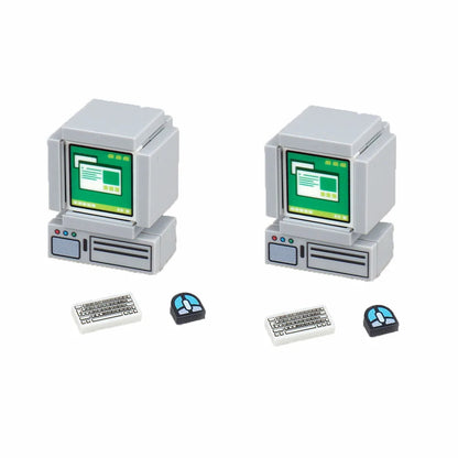 City Tech Building Blocks - Computer Control Center Model with Audio Radar & Keyboard