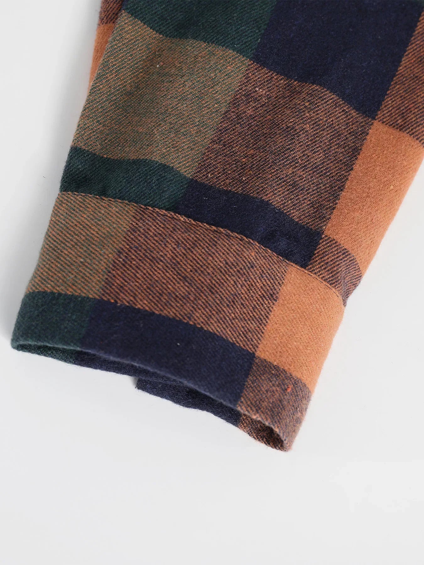 Vintage Plaid Flannel Shirt - Men’s Long Sleeve Casual Loose Top for Spring & Fall Wear