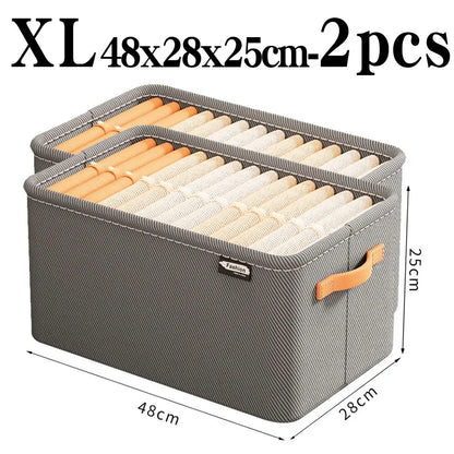 Thick Clothes Storage Organizer Box - Wardrobe Drawer Cabinet Organizer for Pants, Sweaters & Jeans