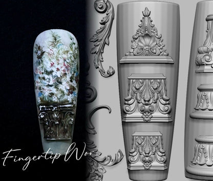 Snake Lolita Bow, Mushroom, Rose, Lotus, Bear 3D Acrylic Nail Mold - DIY Silicone Nail Decorations & Nail Art Products