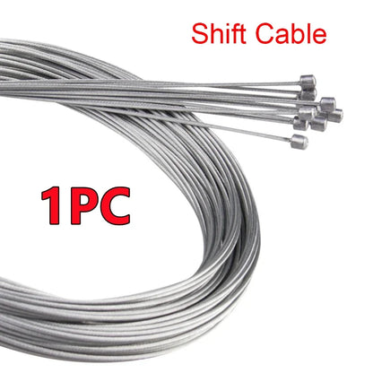MTB Bicycle Brake Cable Set - 2M Gear Shifter Speed Line Inner Wire for Road Bike & Fixed Gear Cycling Repair