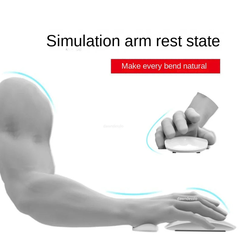 Ergonomic Silicon Gel Mouse Pad with Wrist Support – Non-Slip Streamline Mat for Office & Gaming PC