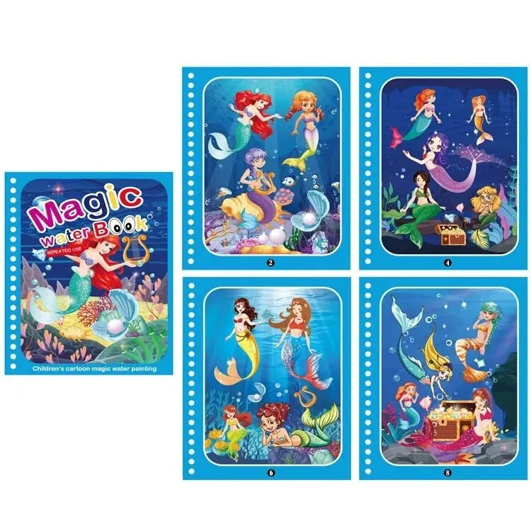 Magical Water Drawing Book – Reusable Montessori Coloring & Sensory Toy for Early Childhood Education