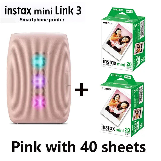 Fujifilm Instax Mini Link 3 Photo Printer - Smartphone Instant Film Printer for Creative Camera Photos