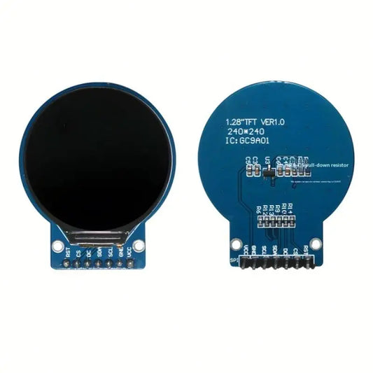 1.28-Inch Round TFT LCD Display Module 240x240 - GC9A01 RGB Screen with 4-Wire SPI Interface for DIY Projects