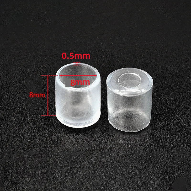 Transparent Silicone Furniture Leg Protectors - Round Chair & Table Foot Covers for Scratch Prevention