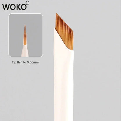 Ultra Thin Eyeliner & Eyebrow Brush – Precision Blade Angled Makeup Detail Brush for Eyes & Under-Eye Application