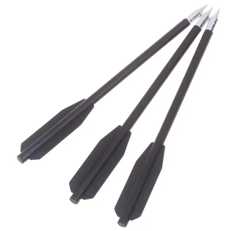 12PCS Black Dart Set - Rubber Band Slingshot Short Arrows Accessories for Outdoor Target Practice & Play