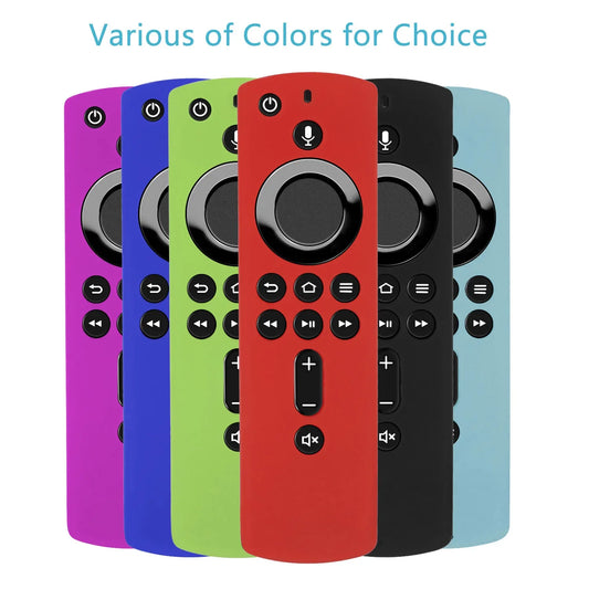 Shockproof Anti-Slip Silicone Case for Amazon Alexa Fire TV Stick Remote Control: Protective Cover for Durable Controller Sheath