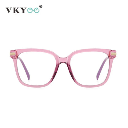 VICKY Women’s Reading Glasses - Anti Blue Light Geometric Pink Frame Prescription Eyewear PFD2129