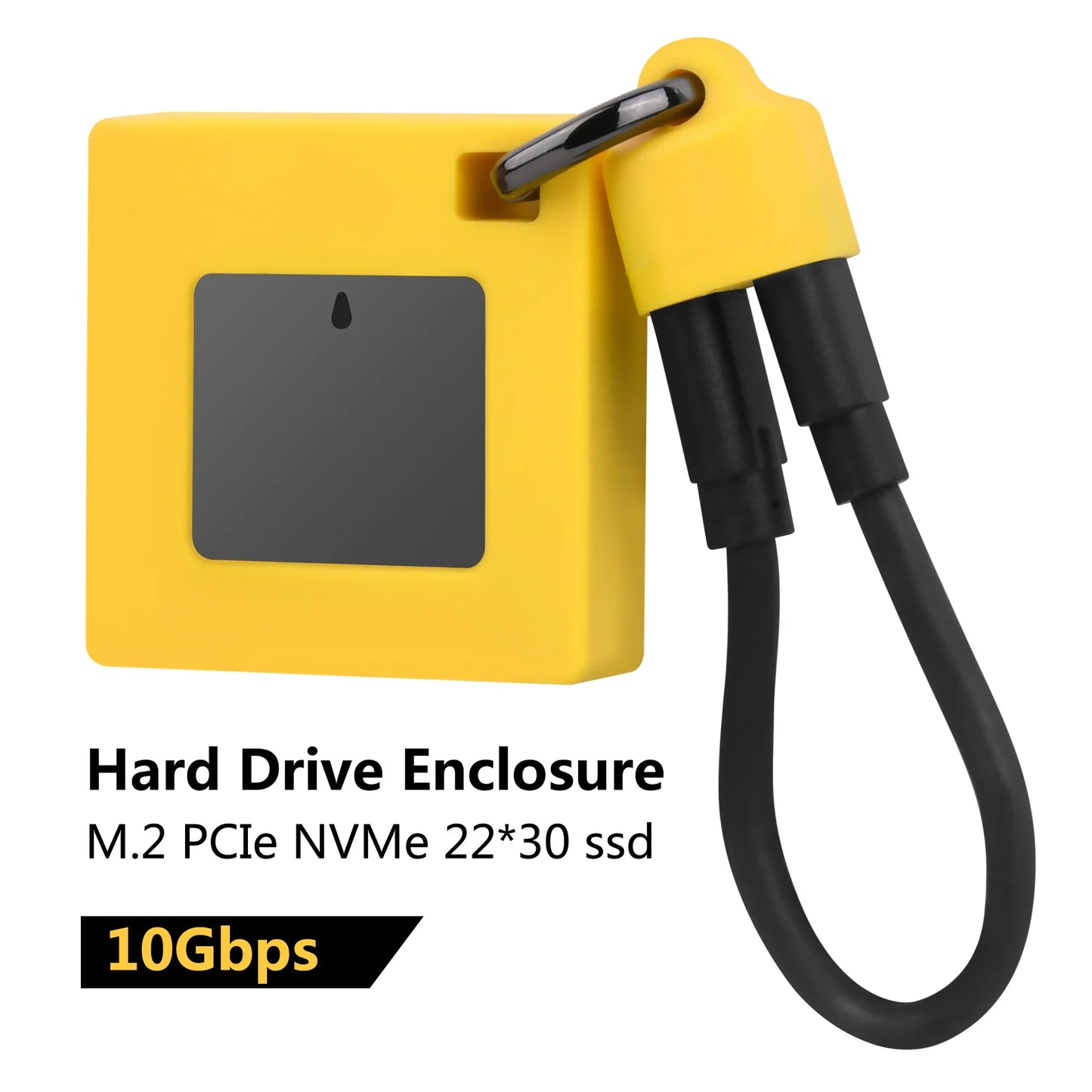 Magnetic Mini M.2 NVMe 2230 SSD Enclosure — Type-C USB 3.2 Gen 2 10Gbps Case for 2TB PCIe Solid State Drive