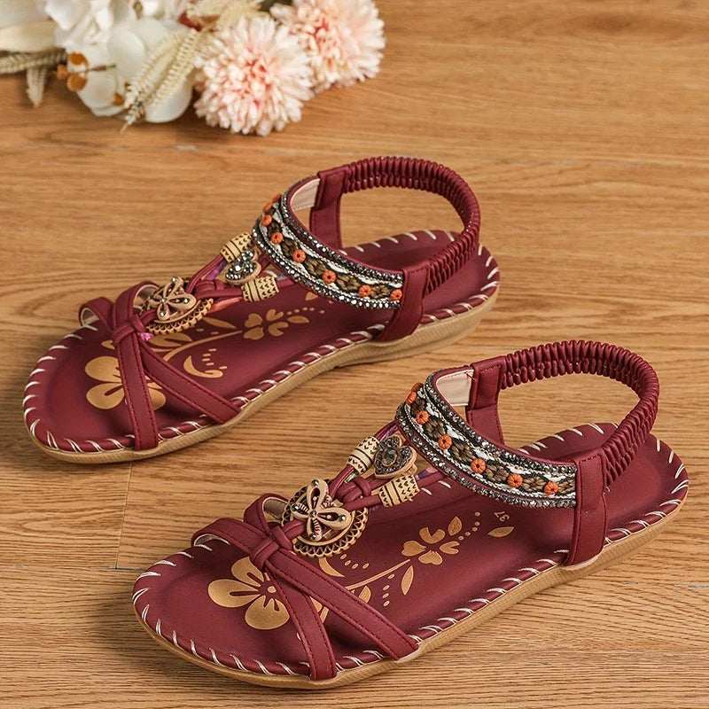Women’s Summer Casual Sandals - Comfortable Walking Beach Shoes Outdoor Party Footwear for Ladies
