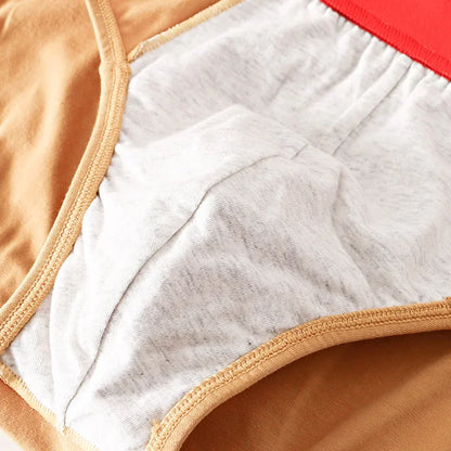 Men’s Cotton Briefs with Convex Pouch – Low Rise Breathable Solid Color Comfortable Youth Underwear Fit