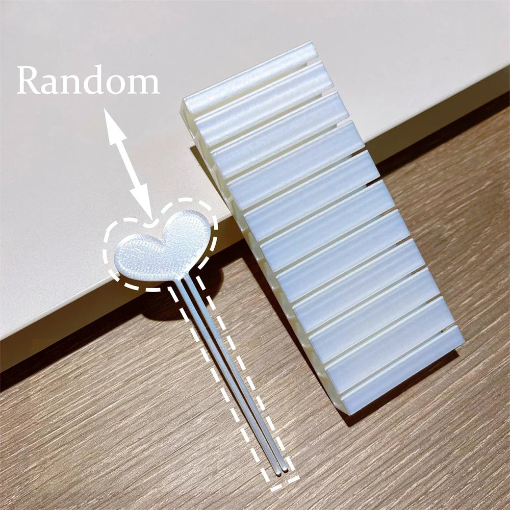 10 Slot Nail Transfer Foil Holder - 3D Printed Portable Organizer Box for Nail Art Sticker Storage & Display