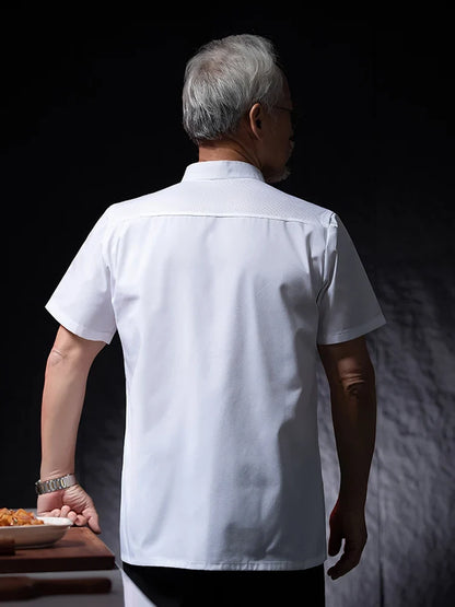 Catering Chef Work Shirt - Restaurant Kitchen Uniform T-Shirt for Cooks, Bakers & Hospitality Staff