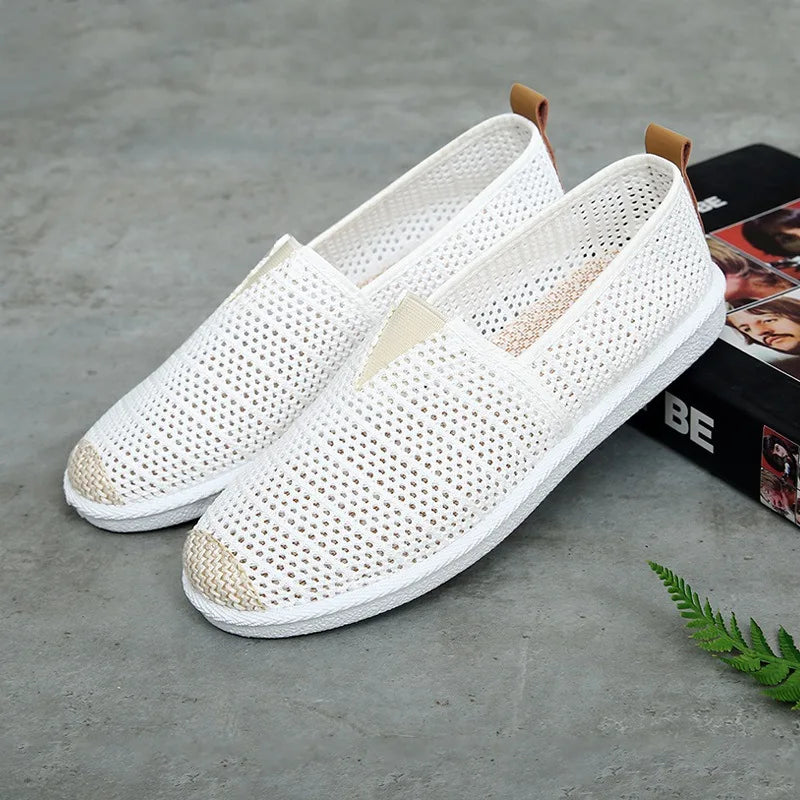 Women’s Summer Mesh Flat Shoes - Breathable Lightweight Slip-On Loafers & Casual Comfort Sneakers