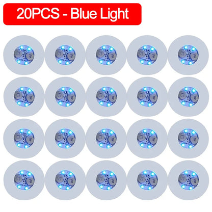 LED Coaster Sticker – Battery-Powered Luminous Glass & Bottle Pads for Bars, Parties, and Drink Decor