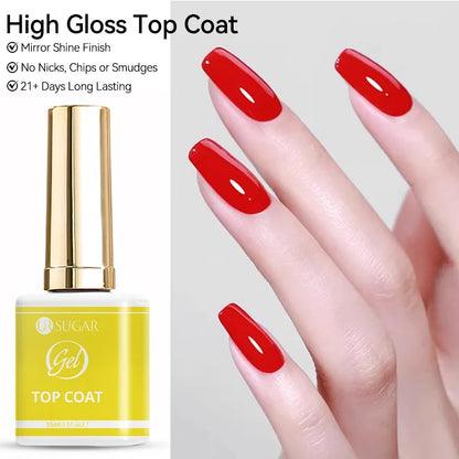 UR SUGAR Champagne Gold Silver Reflective Glitter Gel Nail Polish 15ml - Semi-Permanent Soak Off UV Manicure Art Varnish