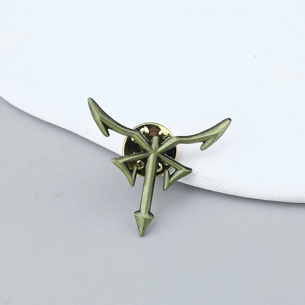 Resident Evil 4 Los Iluminados Logo Pin - Vintage Enamel Metal Brooch Badge Collectible Accessory