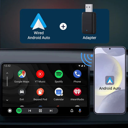 2025 Wireless CarPlay & Android Auto Adapter | 2-in-1 Smart Mini Box with WIFI & Bluetooth for Toyota, Volvo, Benz, MG, Kia, Mazda, Ford
