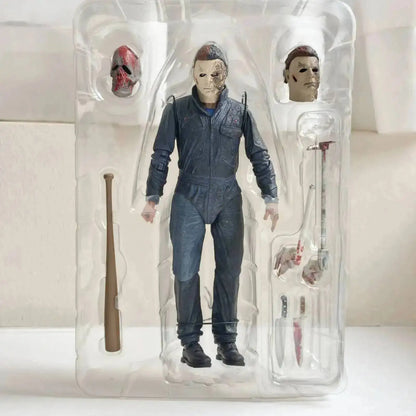 Michael Myers Horror Action Figure - Halloween Pumpkin Decor Toy Collectible Gift for Horror Fans