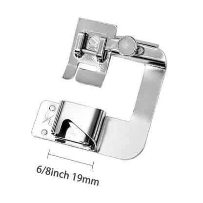 Sewing Machine Rolled Hem Presser Foot - 9mm 13mm 19mm 25mm Multi-Size Sewing Accessory