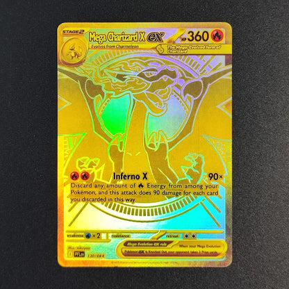 2025 Pokémon English Collection Cards Set – MEGA Dragonite, Charizard, Lucario & Gardevoir EX Anime Trading Cards Gift Toys
