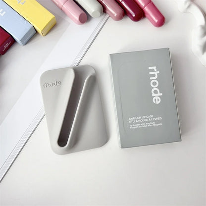 Rhode Long-Lasting Lip Gloss Holder - Magnetic Snap-On Lipstick Case for MagSafe Phone Clips