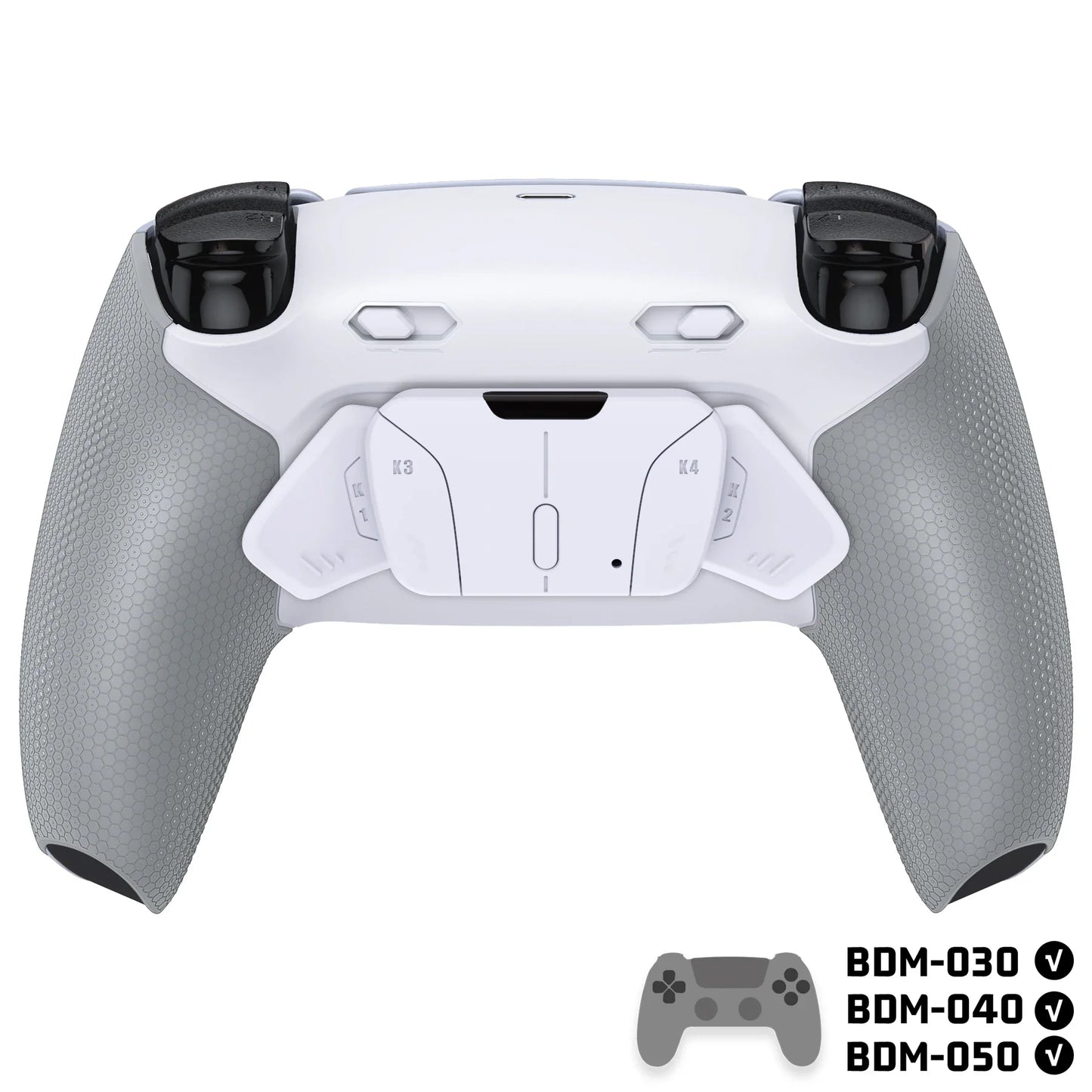 eXtremeRate RISE4 Plus MAX Back Button Kit – Remappable PS5 Controller Accessory with Clicky Trigger Stop & Rubberized Grip