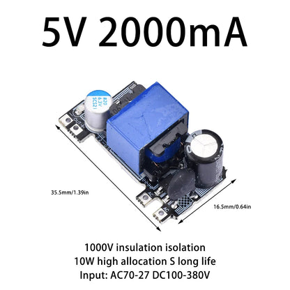 AC-DC 5V Power Supply Module - 220V AC to 5V DC Buck Converter 5W/10W Step Down Transformer