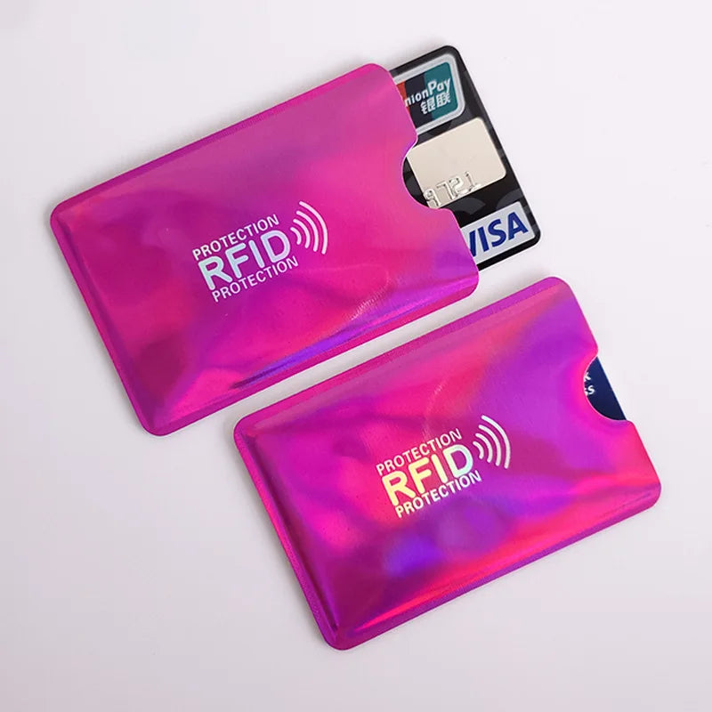 10PCS RFID Card Protector Sleeves - Anti Scan NFC Blocking Aluminum Foil Credit Card Holder